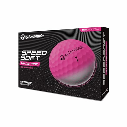 Taylormade SpeedSoft - Pelotas de Golf (2025), Color Rosa