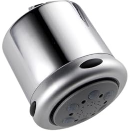 Ducha de baño empotrada de pared con cabezal redondo, grifo de latón cromado negro, mezclador de tres funciones(Chrome head)