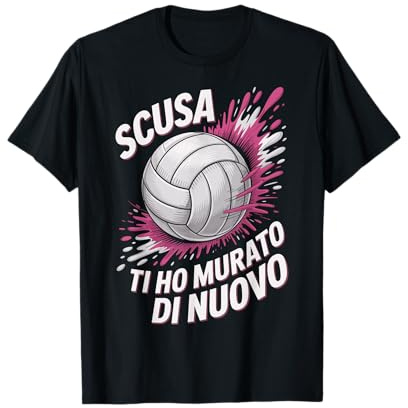 Pallavolo Ruolo Centrale Volley Frase Divertente Pallone Maglietta