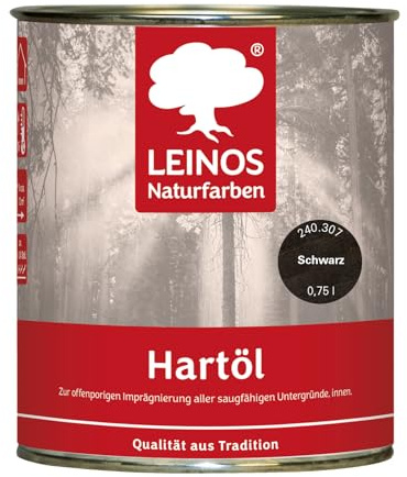 Leinos 240 hård olja för inomhus 307 svart 0,75 l