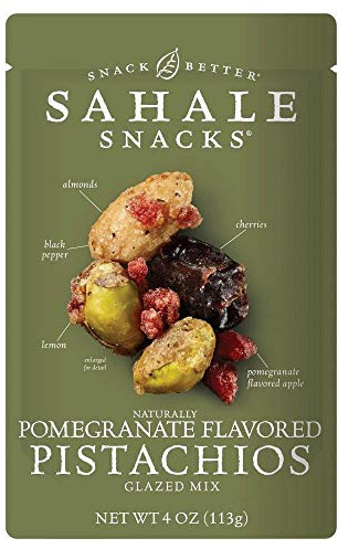 Sahale Snacks, Glazed Mix, Naturally Pomegranate Flavored Pistachios, 4 oz (113 g)