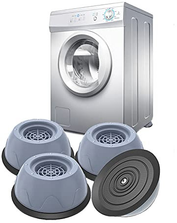 Anti Vibration Tampon, Pieds Machine a LLaver[4 Pièces] Patin Antiderapant Machine a Laver Amortisseur Machine a Laver, pour Machine à Laver patins Caoutchouc,Antidérapant Stabilisateur, Piédestal