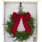 BETESSIN 6pz Fiocchi di Natale Rosso Albero di Natale Fiocco Velluto Natale Grande Decorazione per Ghirlanda Natalizia Ficcco Natalizio Addobbi Decorazione per Porta Casa Regalo 35 * 27cm