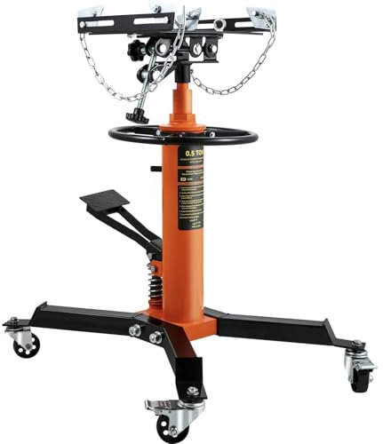 MNEVZX Getriebeheber wagenheber Auto 1/2Ton/1100lbs Kapazität hydraulischer Getriebe-Wagenheberständer mit Fußpedal für Werkstatt-Hebebühne
