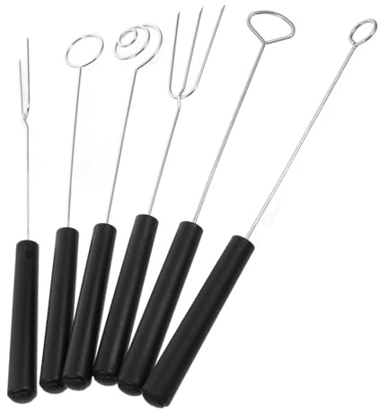 CIYODO 6pièces Fourchettes à Pâtisserie De Outils De Trempage Pour Fondue Au Fromage Fruits Et Chocolat Ustensiles De Cuisine Polyvalents