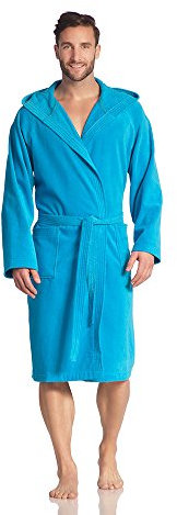 Vossen Damen & Herren Bademantel Texas turquoise L