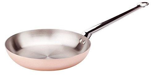 Pentole Agnelli COTE111CIT24 Padella con Un Manico, Acciaio Inossidabile, Fondo Induzione, Diametro 24 cm