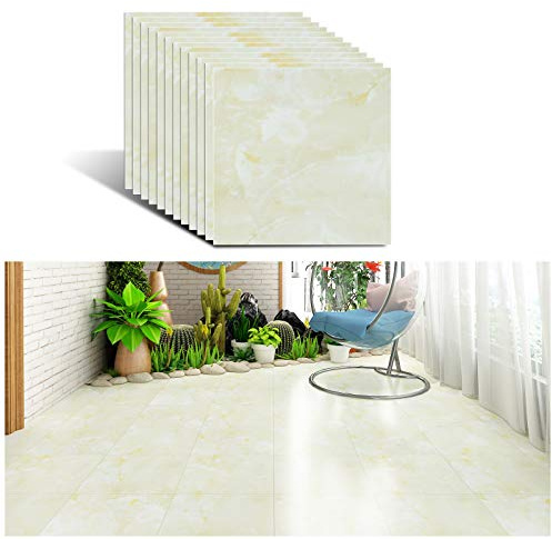VEELIKE PVC-golvbeläggning marmor vinylkakel 12 stycken golvplattor självhäftande vinylgolv kakeloptik självhäftande kakel badrum kök kakeldekaler golv garage avtagbar 30 cm x 30 cm