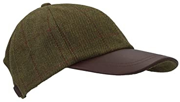 Walker & Hawkes - Uni-Sex Derby vattentät märkesprodukt Tweed basebollkeps läder topphatt - en storlek