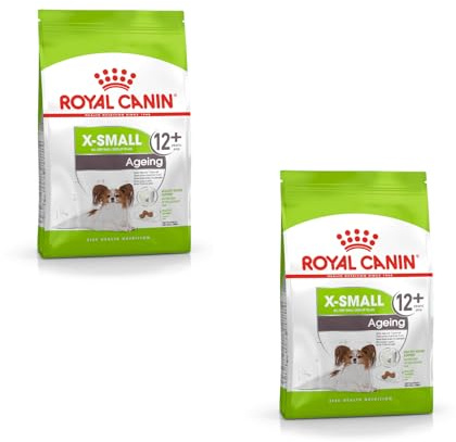 Royal Canin X-SMALL Ageing 12+ – äldre mycket små hundar | dubbelpack | 2 x 500 g | helfoder för hundar | För mycket små hundar (upp till 4 kg) under den andra halvan