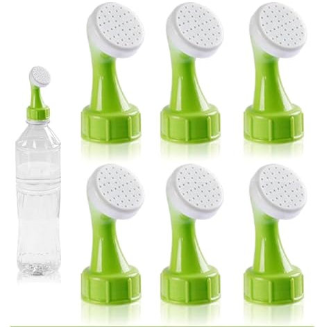 JYTDBCS 6 Pack Bottle Top Sprinkler DIY Small Plastic Watering Can Plant Waterers Suitable for Drinking Bottles Seed Seedling Garden Irrigation Mini Watering Can