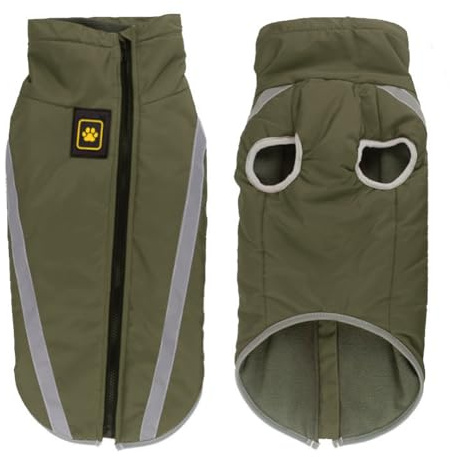 FEimaX Abrigo para Perros de Invierno Chaqueta Impermeable Ropa a Prueba de Viento con Forro Polar y Orificio para Arnés, Chaleco Cálido Duradero para Perro Pequeños Medianos Grandes y Mascotas