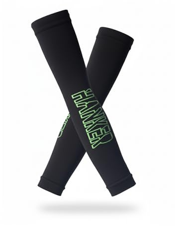 HANKER Manguitos térmicos running y ciclismo ligeros – Manga compresión brazo para deporte, protección solar y confort técnico