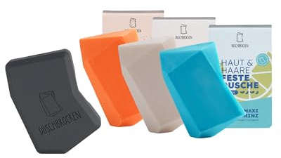 Duschbrocken - 3er Set I inkl. FAIRpackung I 2in1: Festes Shampoo und Duschgel in einem | für Haut und Haare | nachhaltig, vegan und plastikfrei | 300g