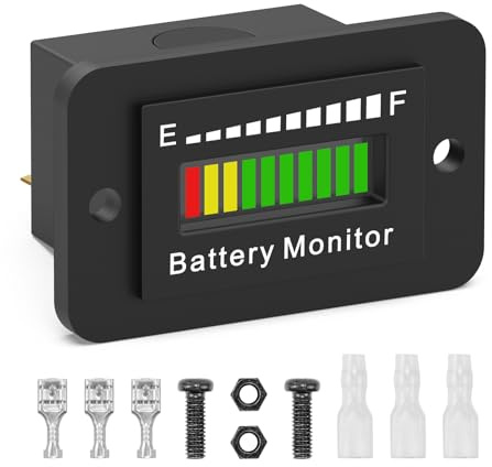 Misuratore Capacità di Batteria di Indicatore 12V 24V 36V 48V 72V Impermeabile Lead Acid agli ioni di litio Indicatore Monitor della batteria for Car SUV Pickups Boats Golf Carts Rvs Motorcycles etc