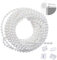 5M White Roller Blind and Roman Shade Blind Beaded Chain Cord White Plastic Roller Blind Chain Repair,6-Pack Bead Buckles