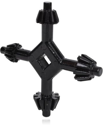 1 Pcs 4 in 1 Multifunctional Steel Chuck Key, Drill Chuck Key, Chuck Key Tightening and Loosening, Easy to Carry Electric Drill Chuck, Compatible with Most Drills and Power Tools