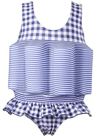 Maillot de Bain Flottant Enfant Garcon Fille, Combinaison Flottante Maillot de Bain Une Pièce avec Flotteurs Reglable pour sécurité Confiance Aide à la flottabilité Été Costume pour Natation Débutant