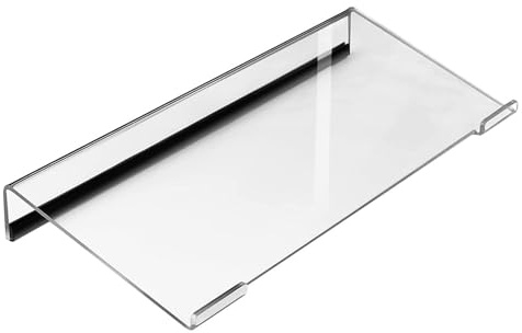 Generisch Elevador para escritorio, bandeja de pantalla acrílica transparente | Accesorios para ordenador Game Essentials para escribir ergonómicamente en salas de PC, escuelas, mesas de oficina y en