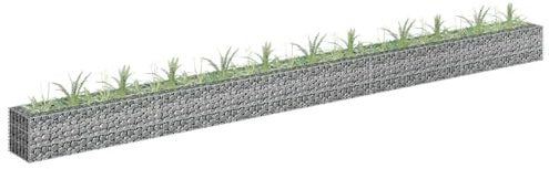 Gecheer Gabion Raised Bed Galvanised Steel 450x30x30 cm Gabions Model145645