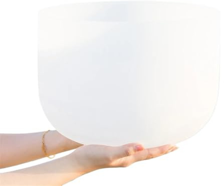 Kristall klangskål 11 tum handgjorda kristall-klangklockor 440/432HZ yoga meditation professionell slagverksljud helande terapi(11 tum A Note 440HZ)