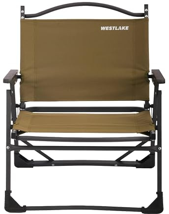 WESTLAKE Roaming Low Fishing Chair with Steel Frame, Compact, Portable, Folding, Lightweight Seat for Camping, Angling and Outdoor Activities, 100kg Capacity