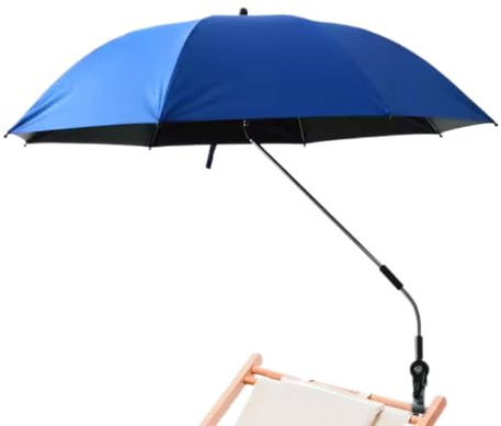 Sun Shade Paraply: Robust metallstativ kapell, bärbar fiske solsken | Tre sextio grader justerbar solskugga | Uteplats trädgårdsgård resa picknick park sommarsemester, mest UV-skydd tält
