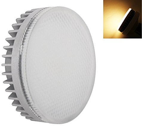 REgulable Foco LED GX53 9W Blanco Cálido 2700K, 900lm, Sustituye Bombilla CFL 15-18W, CA 230V, no regulable, 180 grados, Bombilla Reflectora LED GX53 Calida para Luce Armario Cocina, 12 unidades