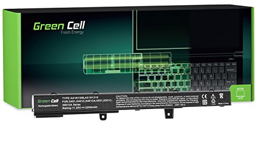 Green Cell Laptop batteri Asus A31N1319 A31LJ91 för Asus X551 X551C X551CA X551M X551MA X551MAV R512 R512C D550 D550C F51C F51CA F51M F751L R508CA R509 R512CA X451 X451CA X451MAV X751L (11,25 V)