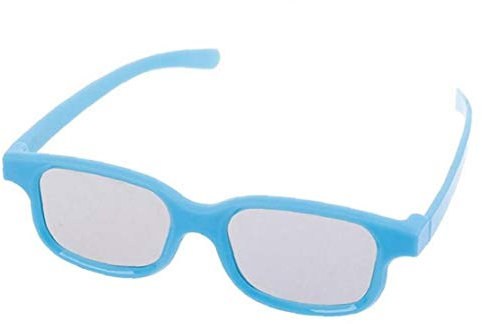 Angoter 1PCS 3D-Brille Kinder Größe Rund Passive 3D-Brille für Echt D 3D-TV Cinema Film zufällige Farbe