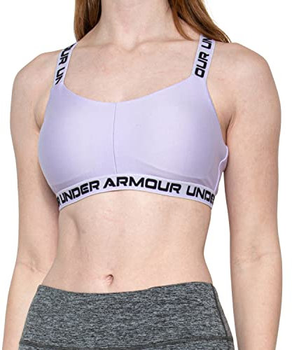 Under Armour Damen Women's UA Crossback Low Sports Bra T-Shirt, dunkelviolett, L