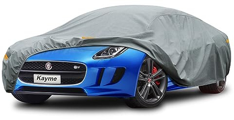 Kayme Heavy Duty Car Cover Waterproof Breathable, Custom Fit Jaguar F-type (2013-2025), Outdoor Full Cover Sun Rain UV Dust All Weather Protection. Shipping From UK Warehouse