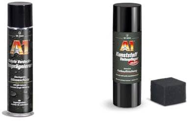 Dr. Wack – A1 Cabrio Verdeck-Imprägnierer 400 ml & – A1 Kunststoff-Tiefenpfleger MATT – NEUE FORMEL 250 ml inkl. Spezial-Schwamm