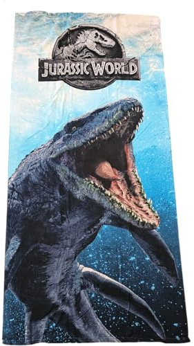 ILS I LOVE SHOPPING Telo Mare Asciugamano da spiaggia e piscina in microfibra CM. 140X70 asciugatura rapida, ultra morbido (per JURASSIC WORLD)
