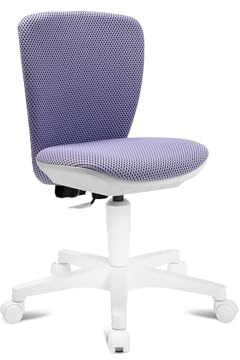 TOPSTAR Sitness Home S'cool - Sedia girevole per bambini, in plastica, bianco/lilla, taglia unica
