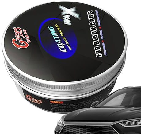 Pasta de pulido para auto con protección contra arañazos - 200g, negro, con cera protectora, cuidado de la pintura, eliminación de arañazos, cera de reparación