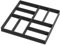 FIVMEN 1x Pflasterform Gießform Gehweg Schablone 8 Kammern DIY Garten Betonformen Schalungsform Pflastersteine Streichen aus Kunststoff Gehwegplatten, Quadrat 03