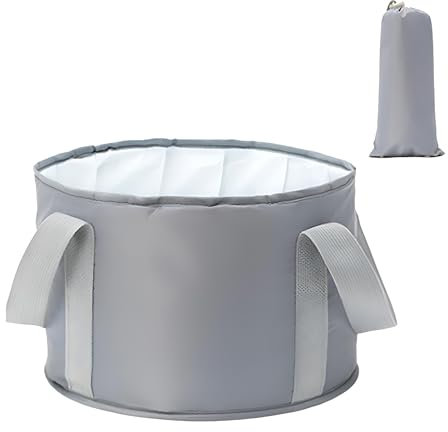 ZKFSIE Collapsible Foot Bath Bowl, Foot Bowl Portable, Space-Saving Soak Basin for Relaxation at Home, Travel Includes Storage Bag Ideal for Busy Professionals, Travelers & Small Spaces 