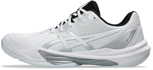 ASICS Men's Sky Elite FlyteFoam 3 Volleyball Shoes, 10, White/White