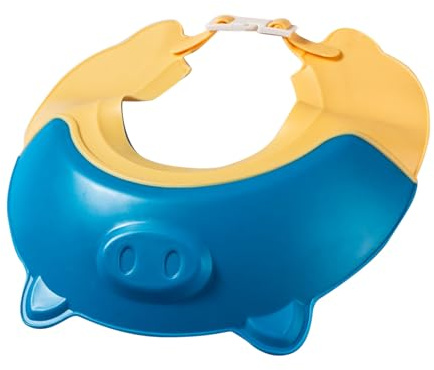 Sxhlseller Schampokeps för Barn, Justerbar Tecknad Design, Praktisk Hårtvättmössa, Idealisk för Babystrandaktiviteter (Blå)