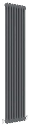 Traditional 2 Column Central Heating Radiator Vertical Rads Cast Iron Style Anthracite 1800x380mm