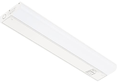 GETINLIGHT Dimmable Hardwired Only 3 Color Under Cabinet LED Lights, 24-inch, Soft White(3000K), Bright White(4000K), Daylight White(5000K), Matte White Finished, ETL Listed, IN-0201-13-WH-345K