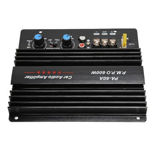 Carte D'ampli Amplificateur Haute Puissance Audio de Voiture 600W, Carte D'ampli de Caisson de Basses, Carte D'ampli Audio de Voiture Caisson de Basses Puissant pour Voitures