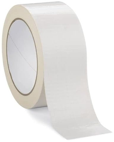 NDR London Duct Tape - 48mm x 45M, Heavy Duty Adhesive Cloth Tape, Super Sticky And Waterproof Gaffa Tape, Carpet Tape (1, White)