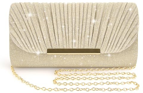 BELICOO Clutch Bag for Women, Sequin Envelope Handbag Evening Clutch Bags