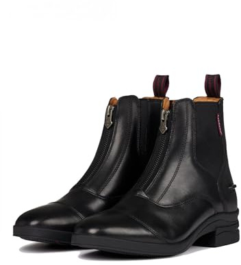 LeMieux Zip Paddock Boot - Leather with Rubber Side Spur Rests