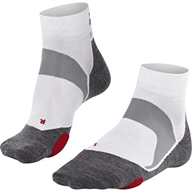 FALKE Unisex Fahrradsocken BC5 U Sso Baumwolle Funktionsmaterial antiblasen 1 Paar, Weiß White-Mix 2020, 39-41
