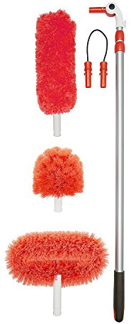 Oxo Good Grips ausziehbarer Staubwedel, Aluminium, mit verschiedenen Aufsätzen