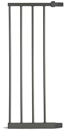 Munchkin Lindam 28 cm Pressure Fit Universal Stair Gate Extension | Compatible with Sure Shut Axis, Porte, Orto, Maxi Secure, Easy Fit Deluxe, Ethos & Easy Lock | Silver