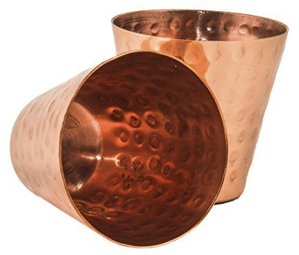 GoCraft Schnapsgläser aus Kupfer, 2 Stück, Moscow Mule-Glas, 57 ml, Tequila/Wodka-Schnapsgläser, ideal für Partys und als Geschenk